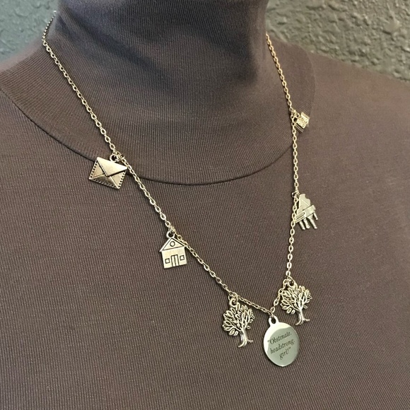 Elizabeth Bennet's Necklace Handmade Pride and Prejudice Jane Austen Charms - Picture 10 of 16